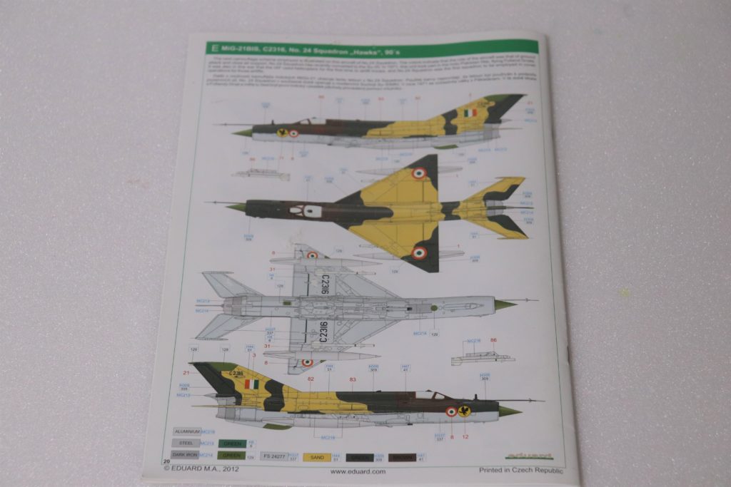 製作記】エデュアルド 1/48 MiG-21 MF/BIS インド空軍 │ ちゃまきちの戦闘機モデルファクトリー