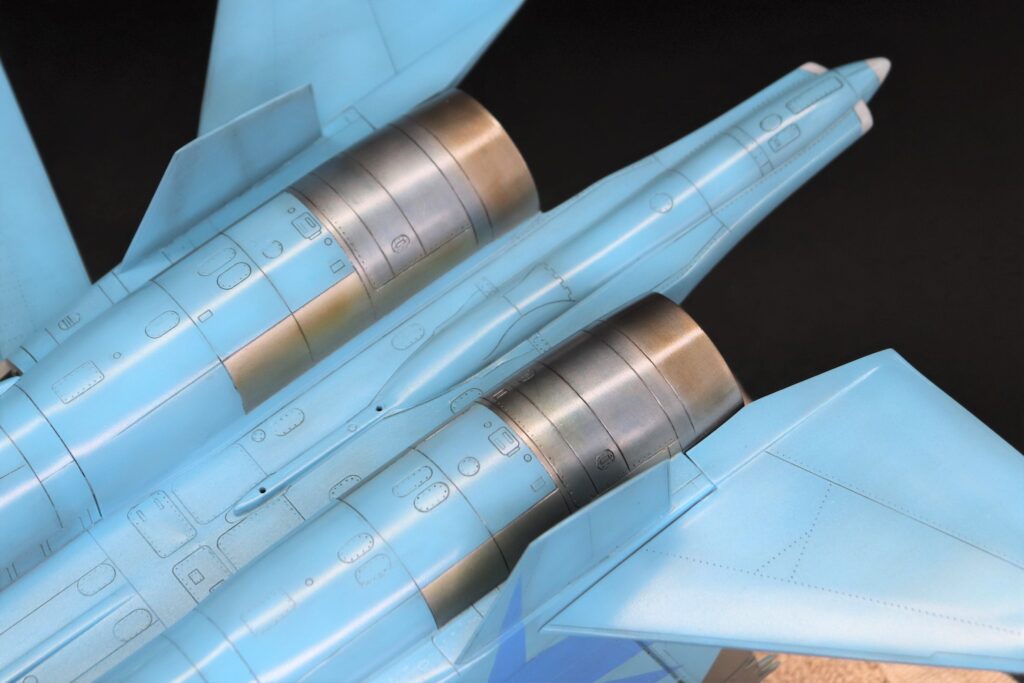 製作記】Eduard エデュアルド 1/48 Su-27B フランカーB ウクライナ空軍 ⑦ 塗装編（その２）│ちゃまきちの戦闘機モデルファクトリー