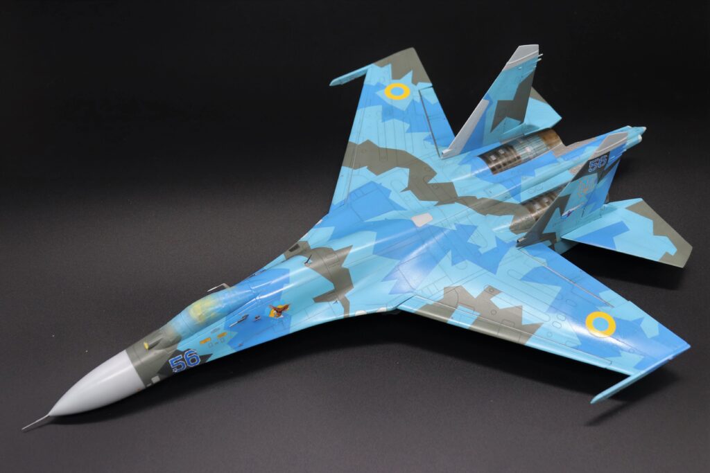 【製作記】Eduard エデュアルド 1/48 Su-27B フランカーB ウクライナ空軍 ⑦ 塗装編（その２） ちゃまきちの戦闘機モデルファクトリー