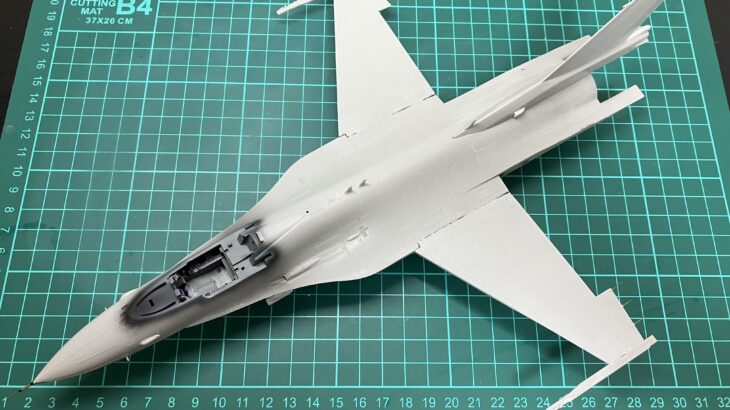 【製作記】ハセガワ　1/48　F-2A　飛行開発実験団　501号機　特殊形態　⑥胴体編（その３）